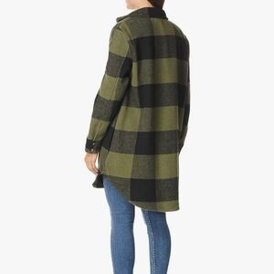 BB Dakota by Steve Madden Eldridge Buffalo Plaid Coat- sage/Black - Size medium